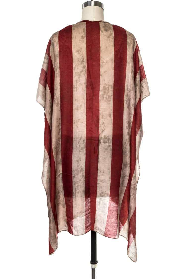 Vintage USA Flag Kimono Cardigan