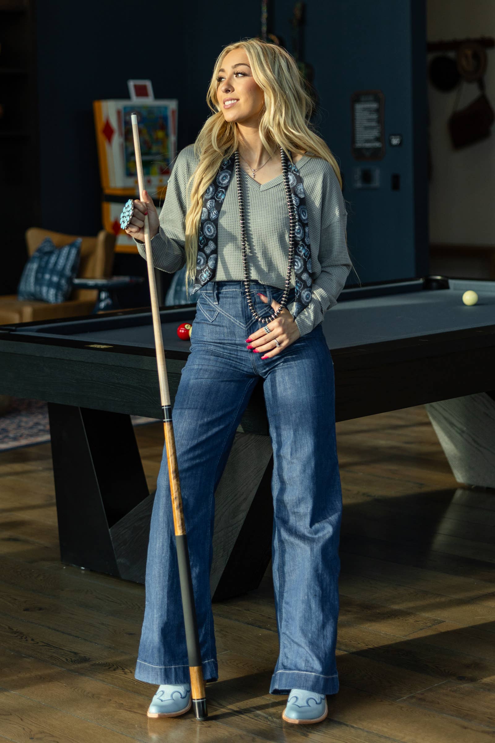 V Neck Thermal Top