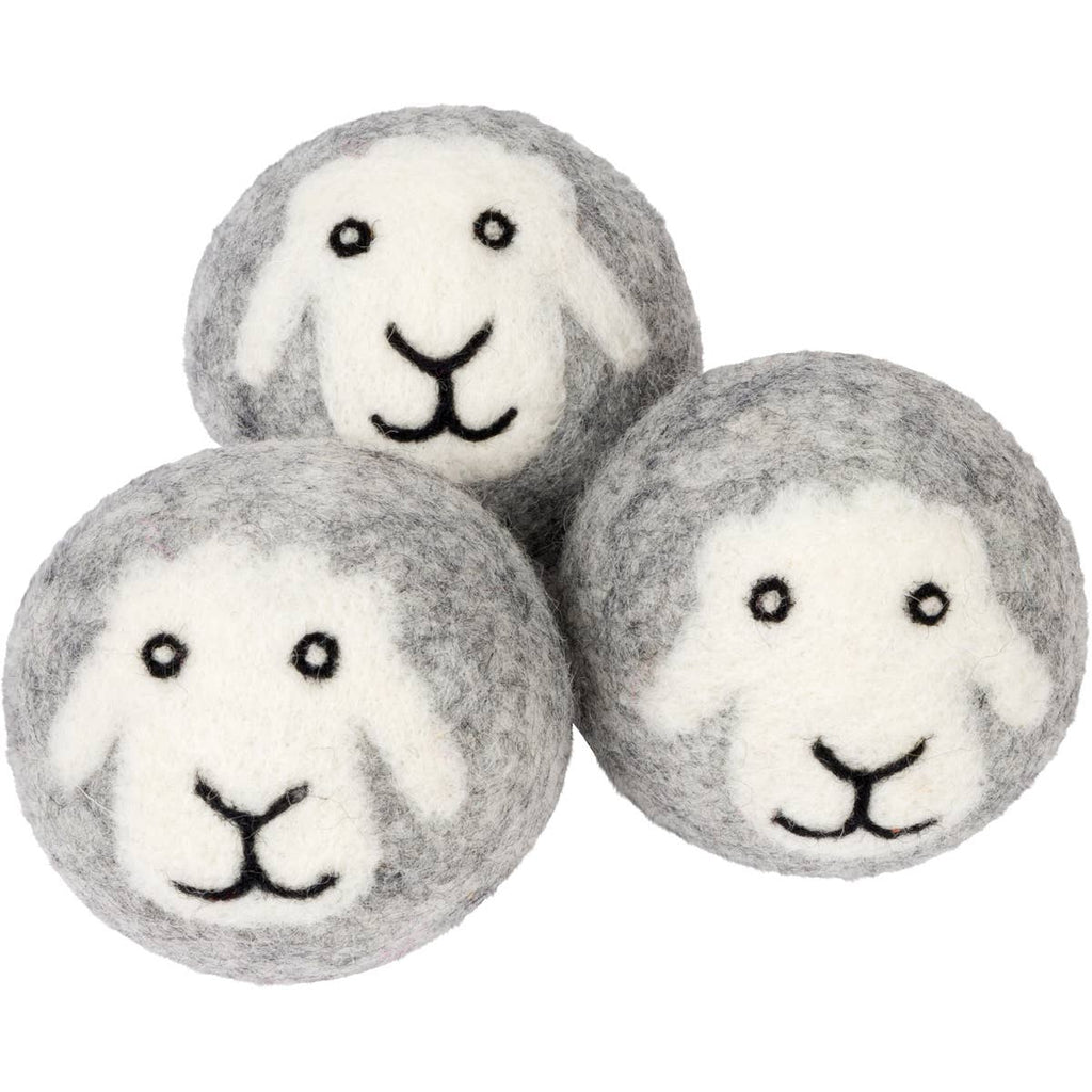 "Smiling Sheep" Hand-Felted Dryer Balls