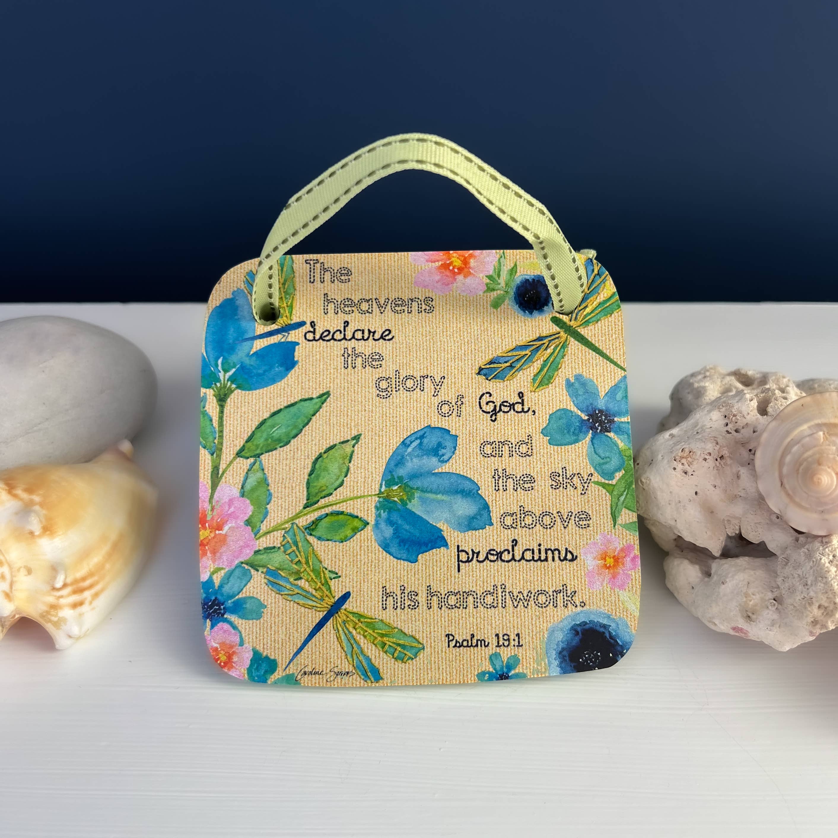 Floral Mini Hanging Plaque