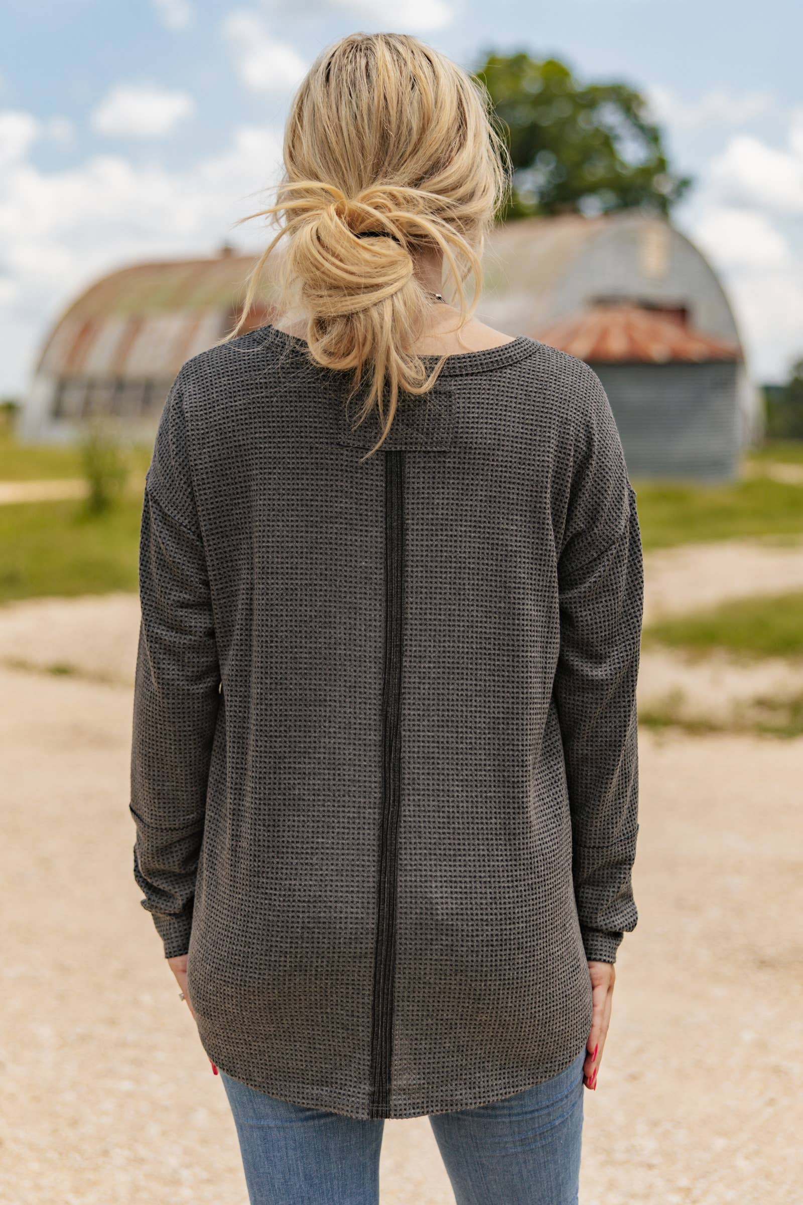 V Neck Thermal Top
