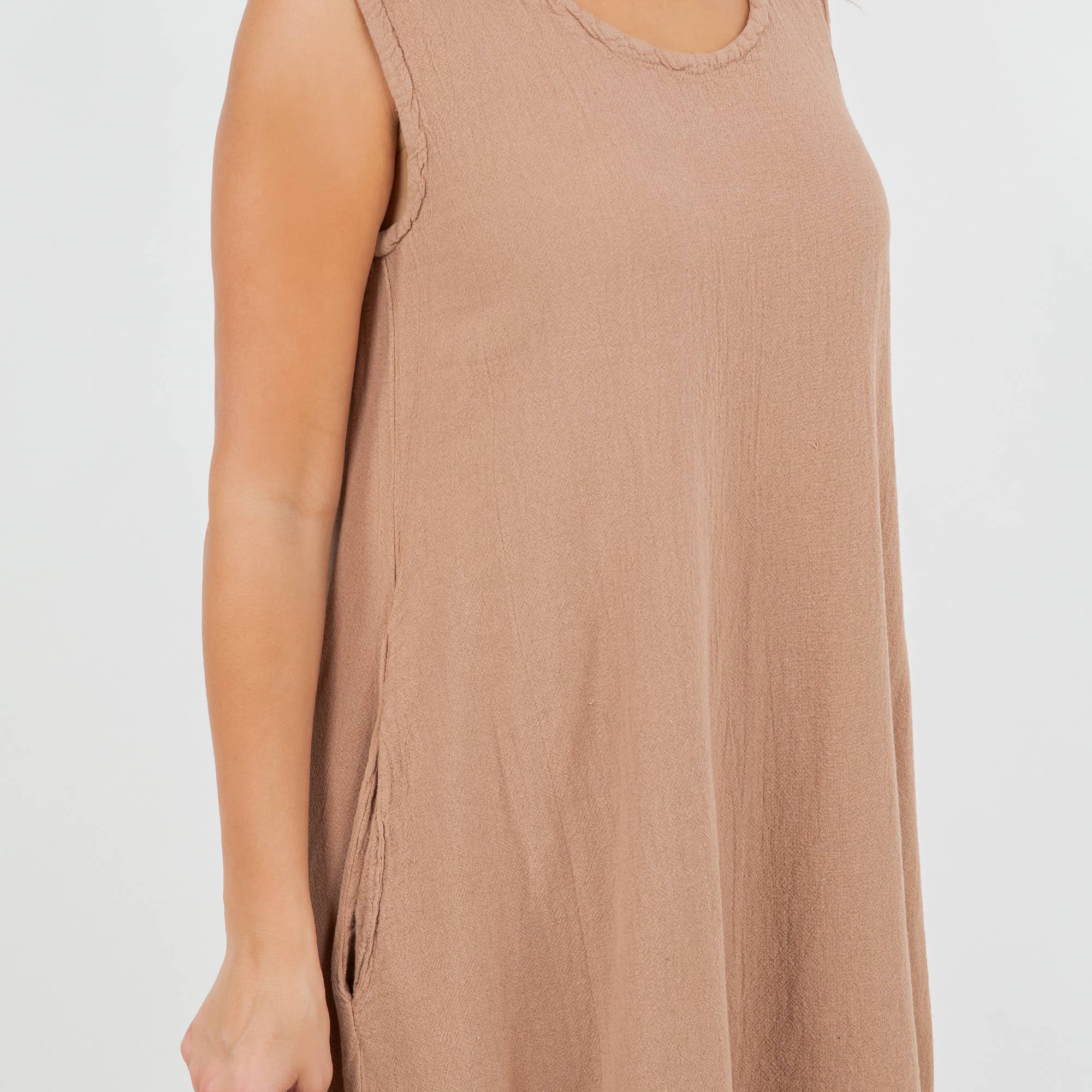 Ellie Dress-With Pockets 100% Cotton Gauze Dress