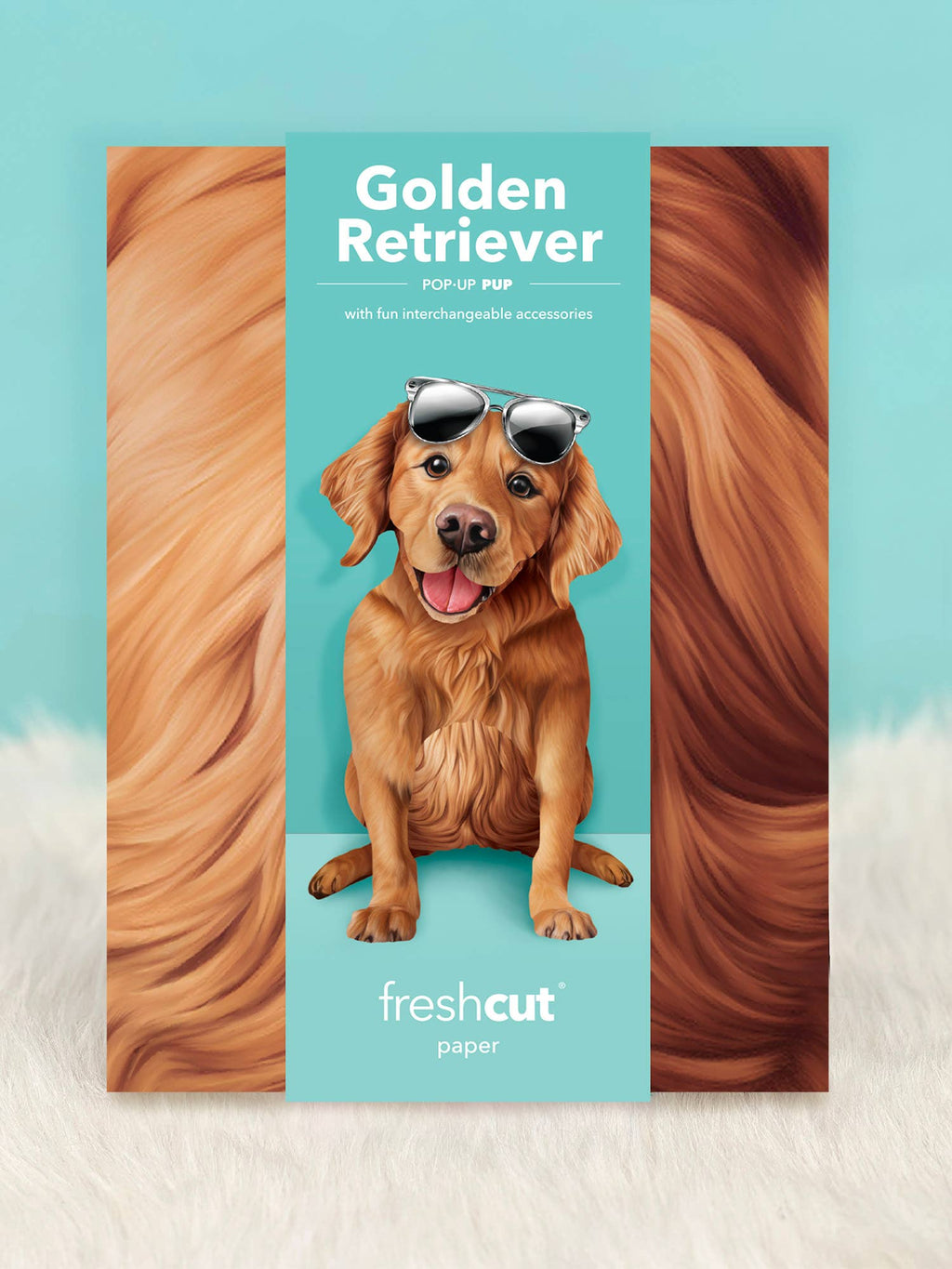 Golden Retriever (6 Pop-up Greeting Cards)