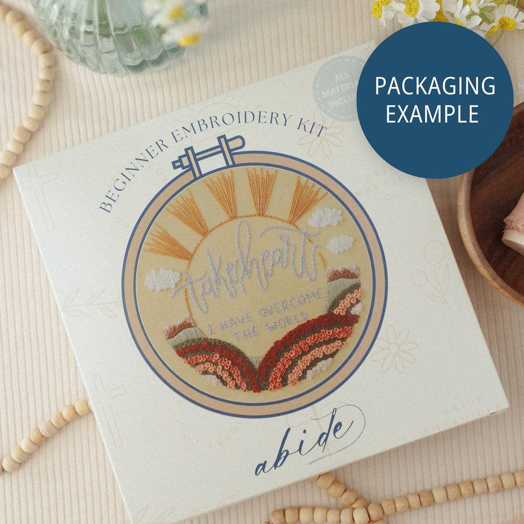“Jesus Is King” Embroidery Kit (Abide Kids)
