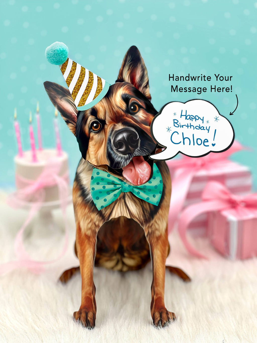 German Shepherd (6 Pop-up Greeting Cards)