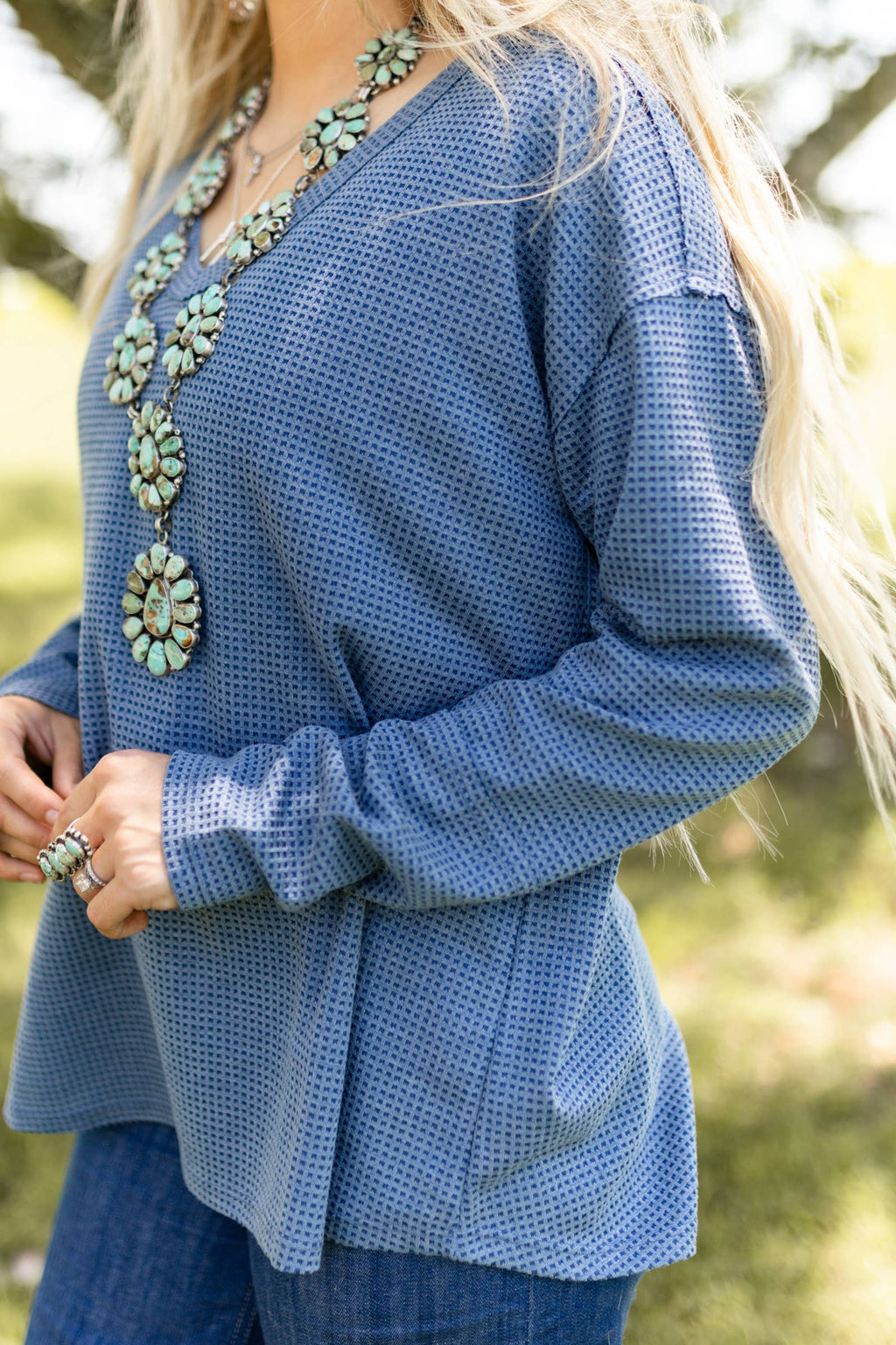 V Neck Thermal Top