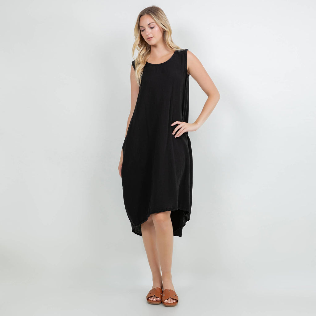 Ellie Dress-With Pockets 100% Cotton Gauze Dress