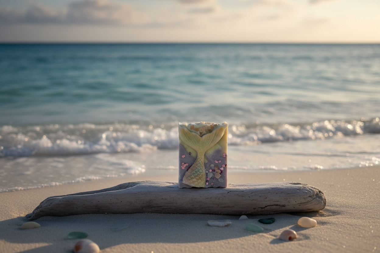 Mermaid Soap Bar: Handmade Ocean Theme Soap