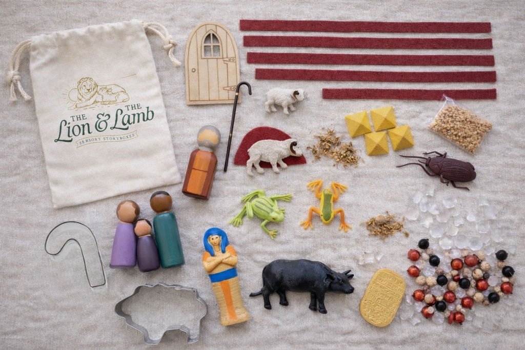 The Ten Plagues Sensory Storybox