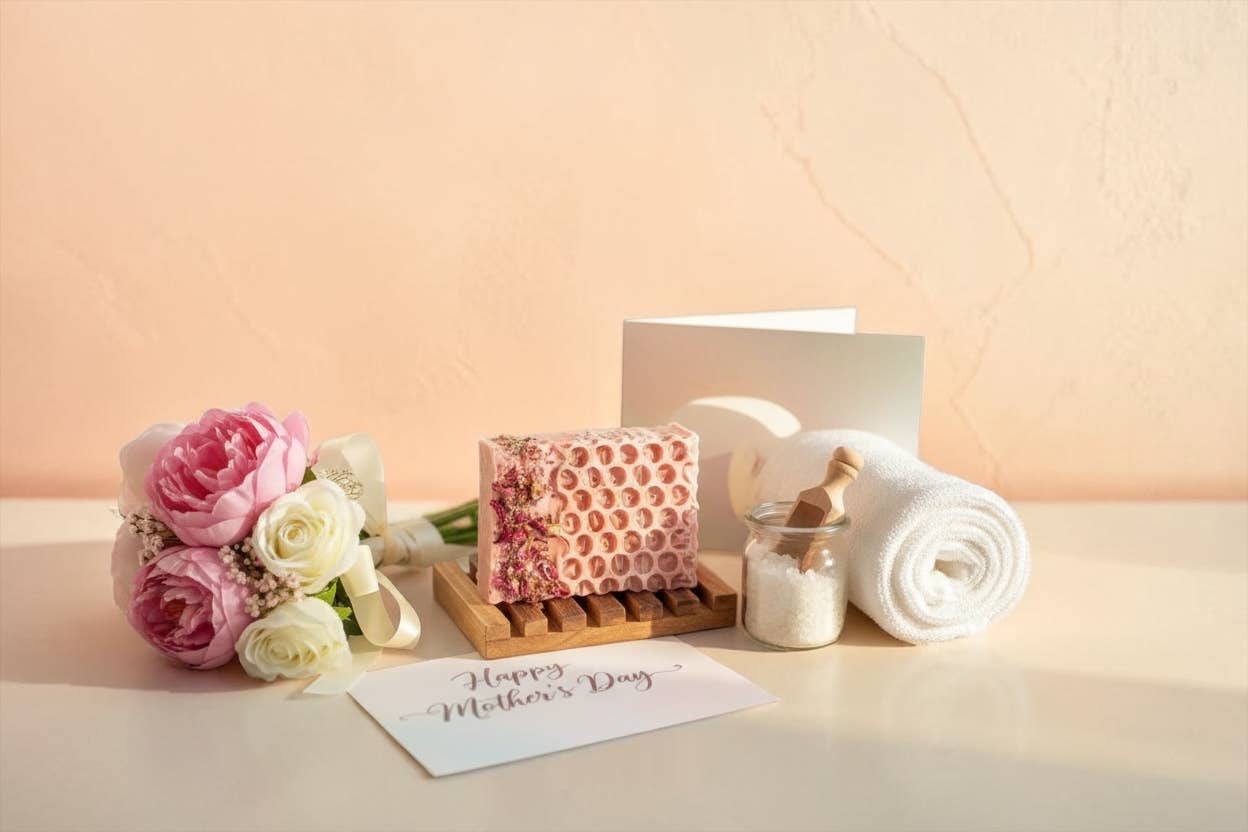 Honey Rose Soap Bar—Floral Handmade Soap 