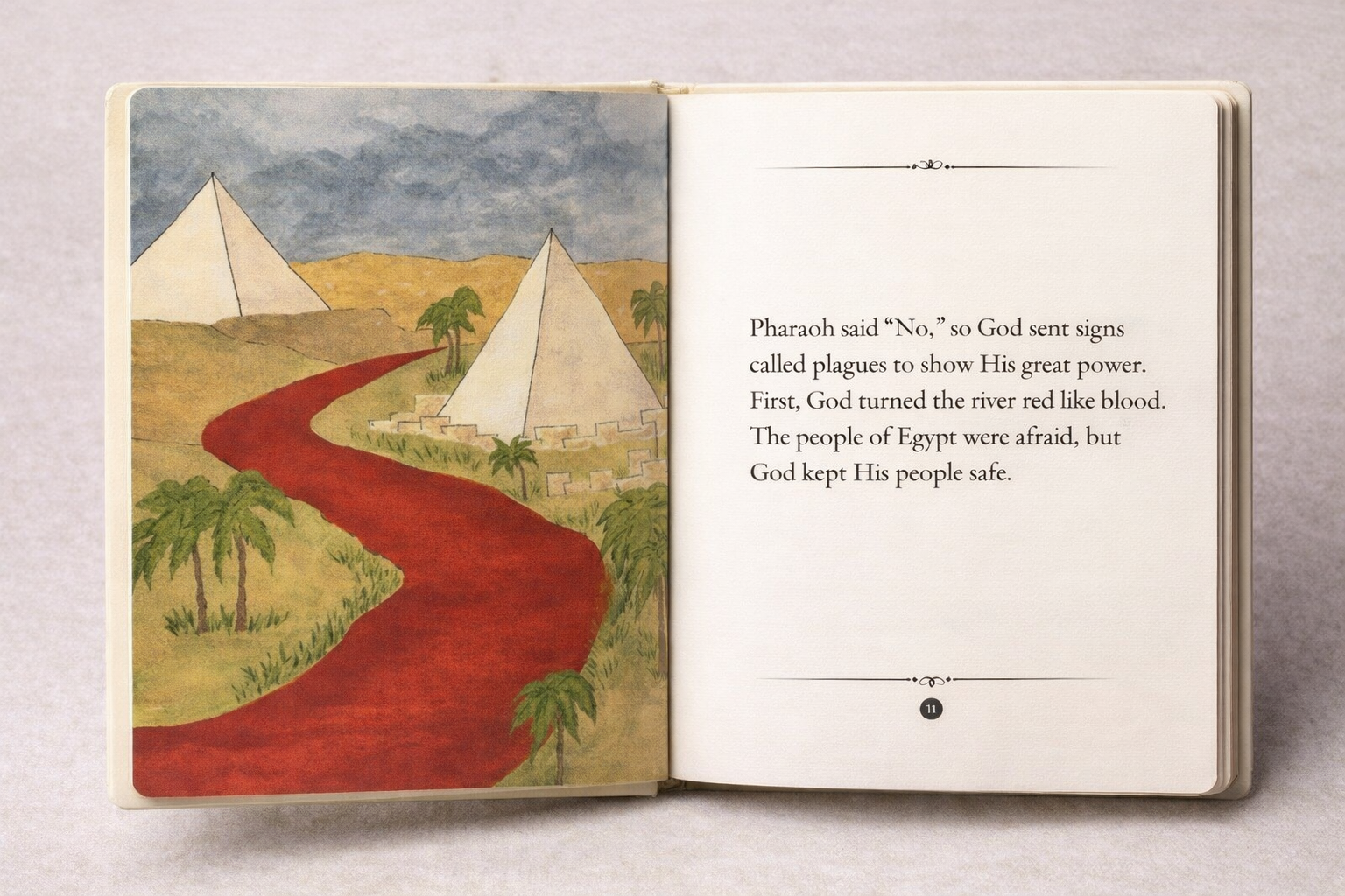 The Ten Plagues Sensory Storybox