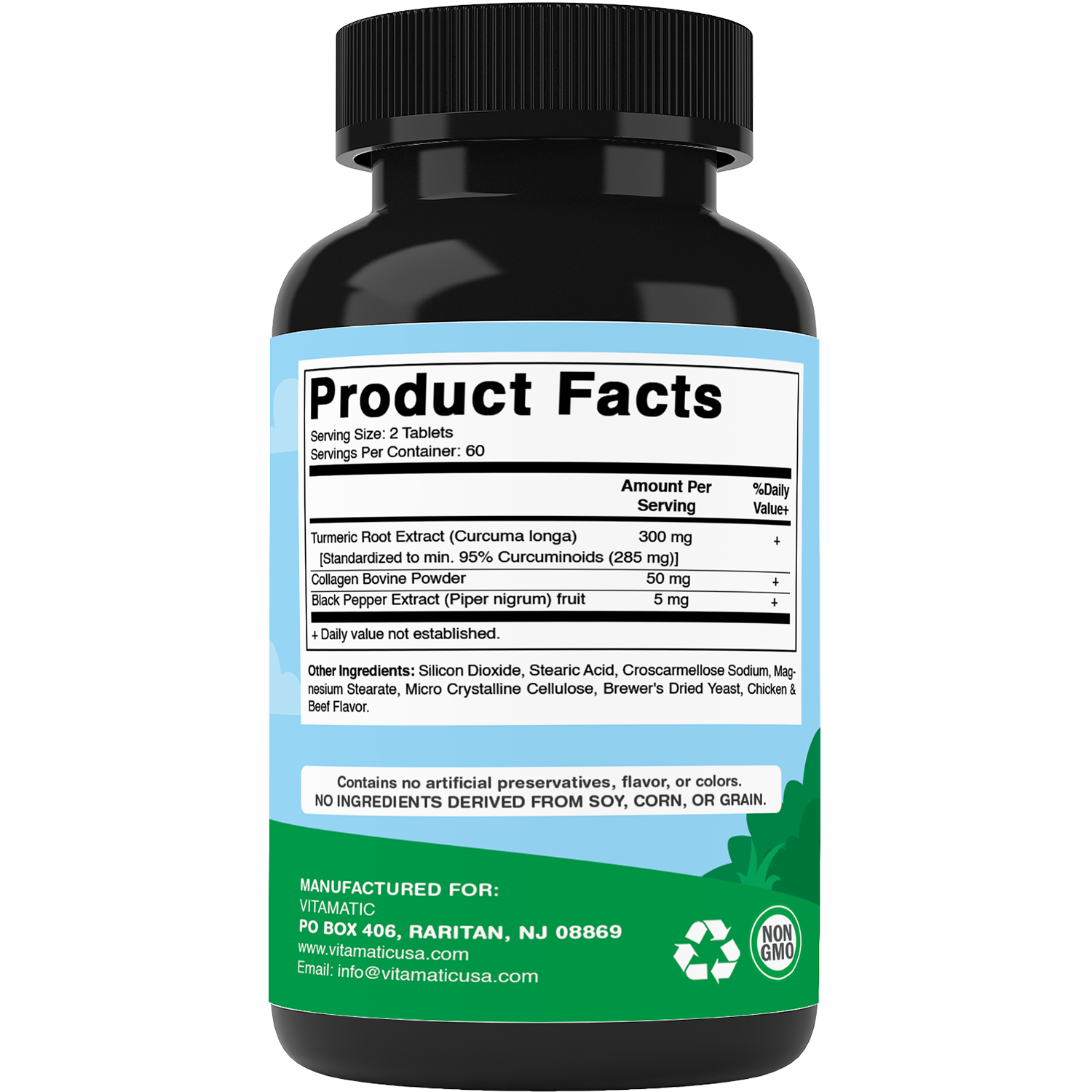 Vitamatic Turmeric for Dogs | Joint & Hip Support| 120ct