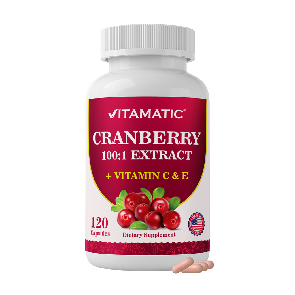 Vitamatic Cranberry 500 mg 100:1 Extract (2 Capsules)-120 ct