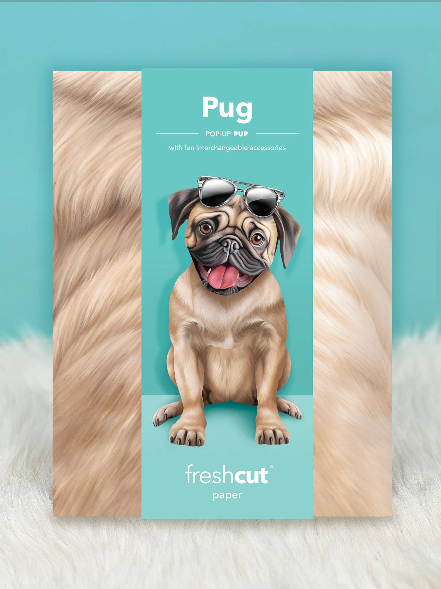 Pug (6 Pop-up Greeting Cards)