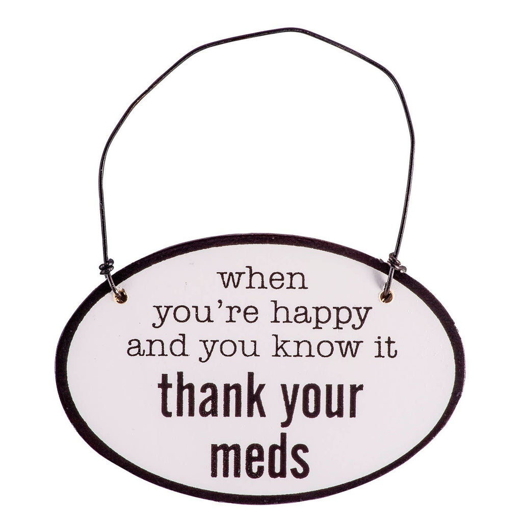Say It with Sass Mini Oval Wall Hangings