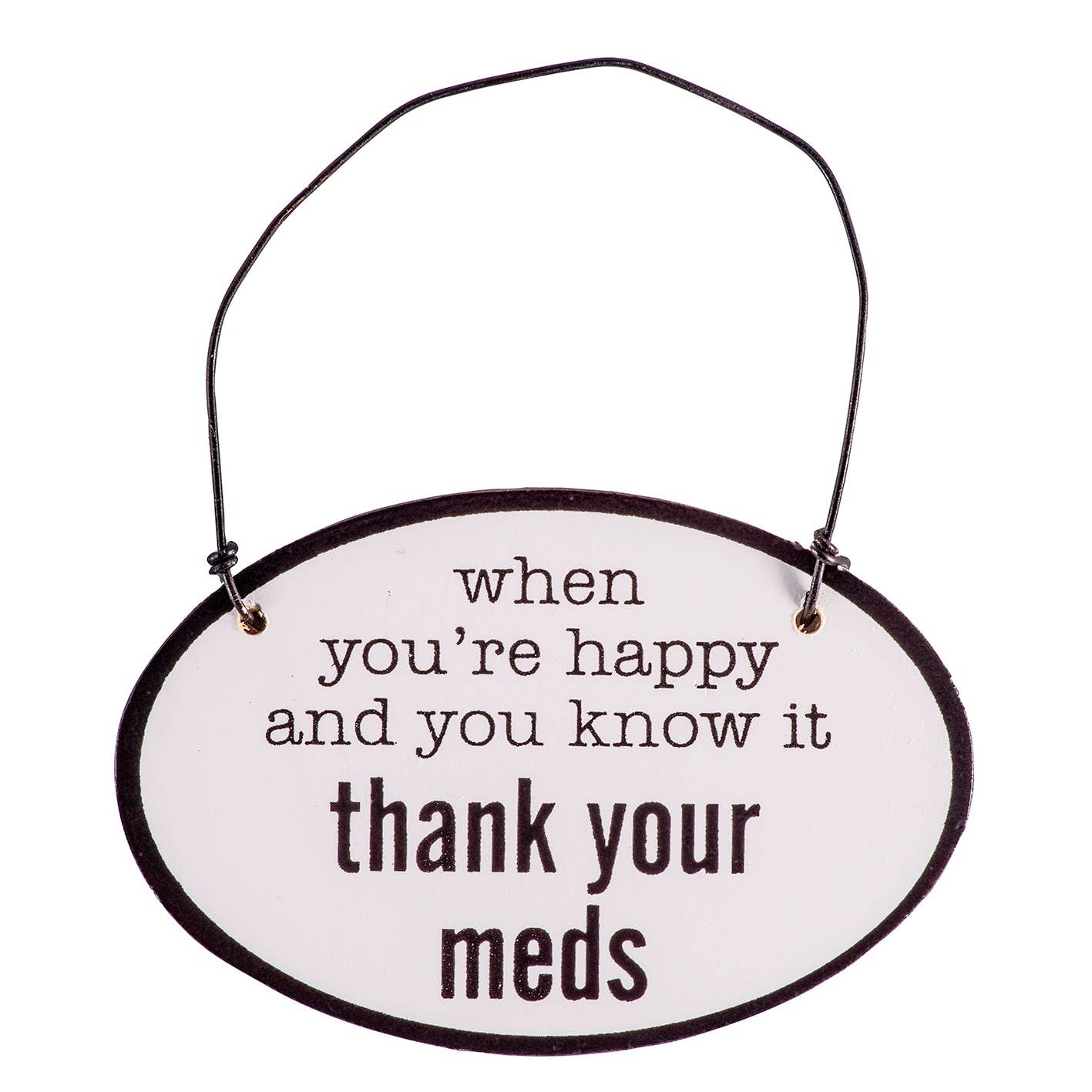 Say It with Sass Mini Oval Wall Hangings