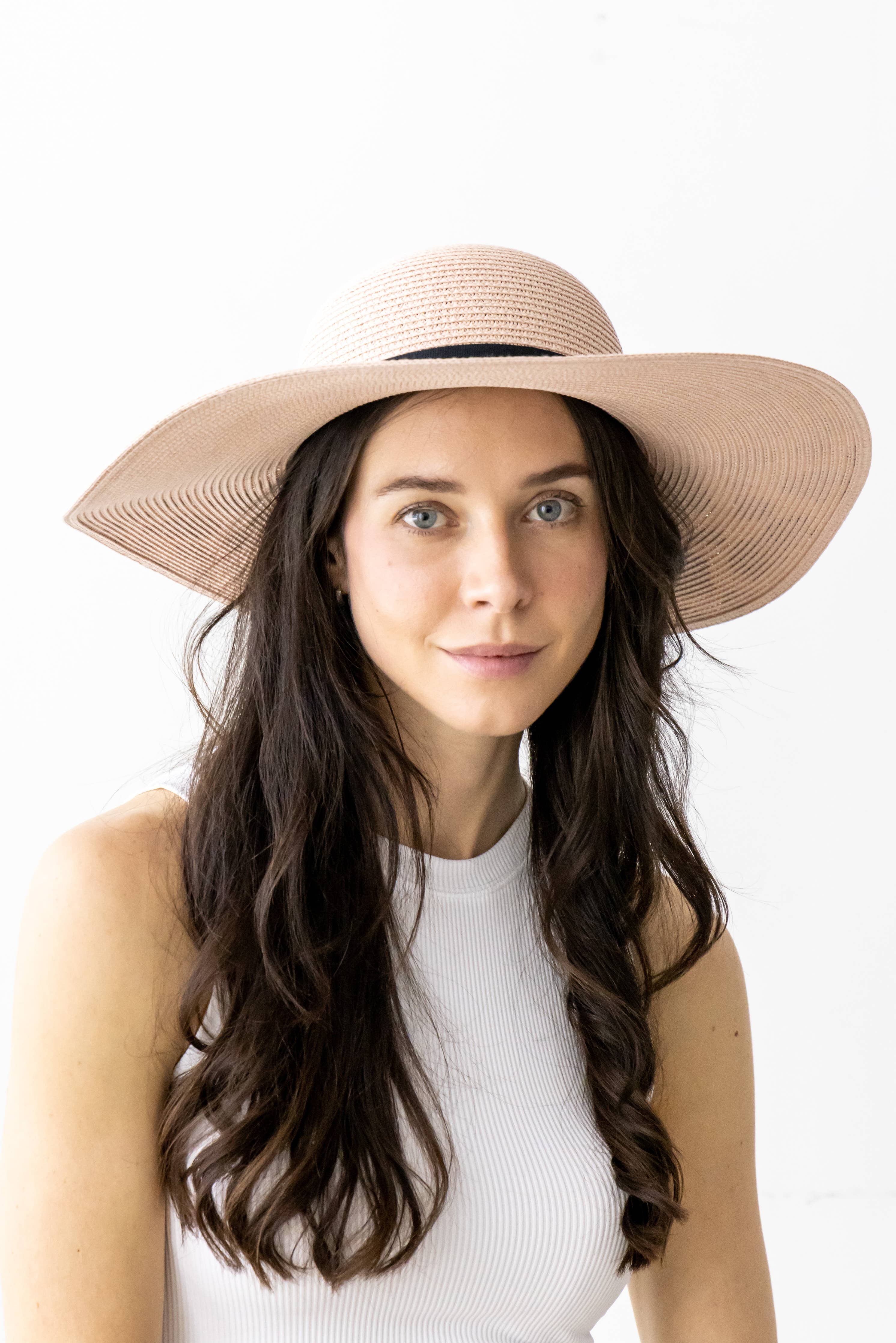 Animal Print / Ribbon Straw Sun Hat