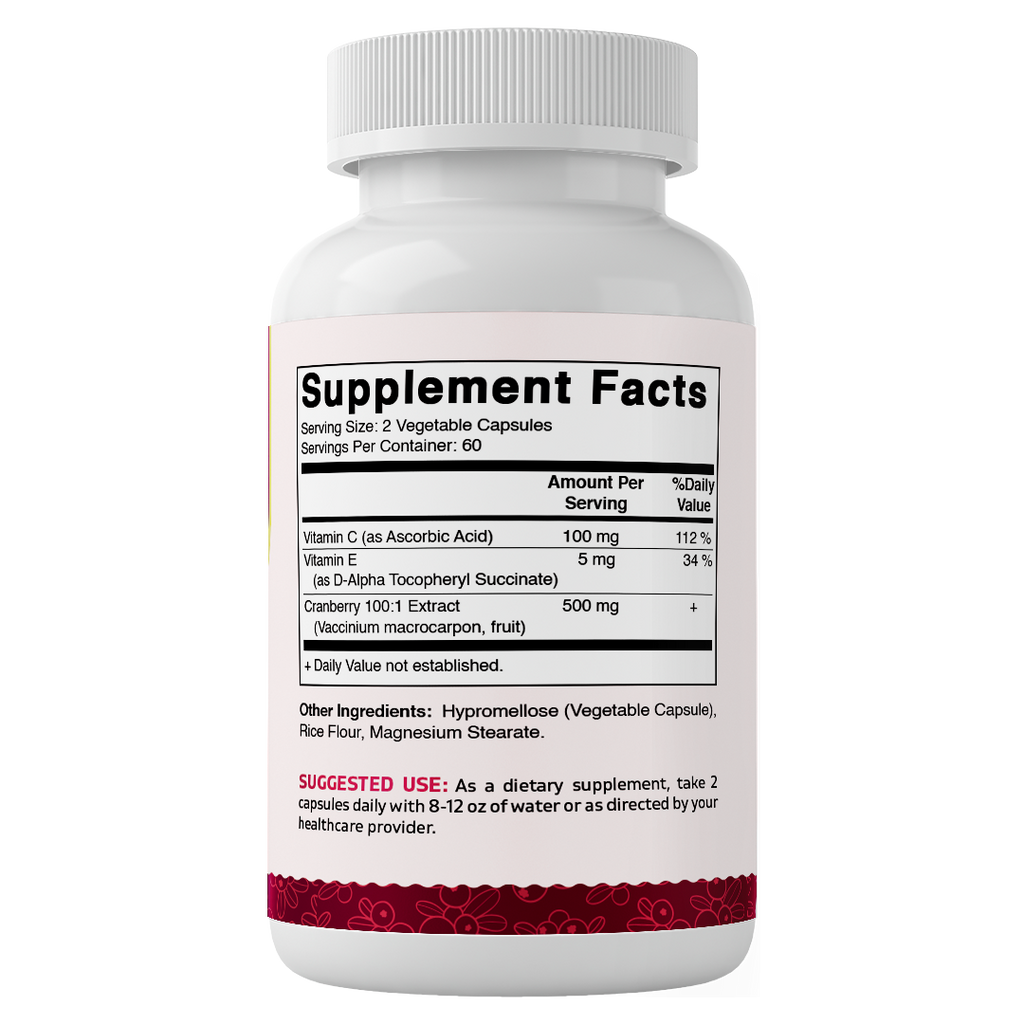 Vitamatic Cranberry 500 mg 100:1 Extract (2 Capsules)-120 ct