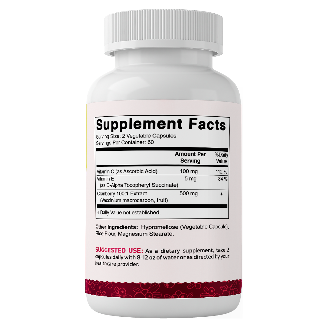 Vitamatic Cranberry 500 mg 100:1 Extract (2 Capsules)-120 ct