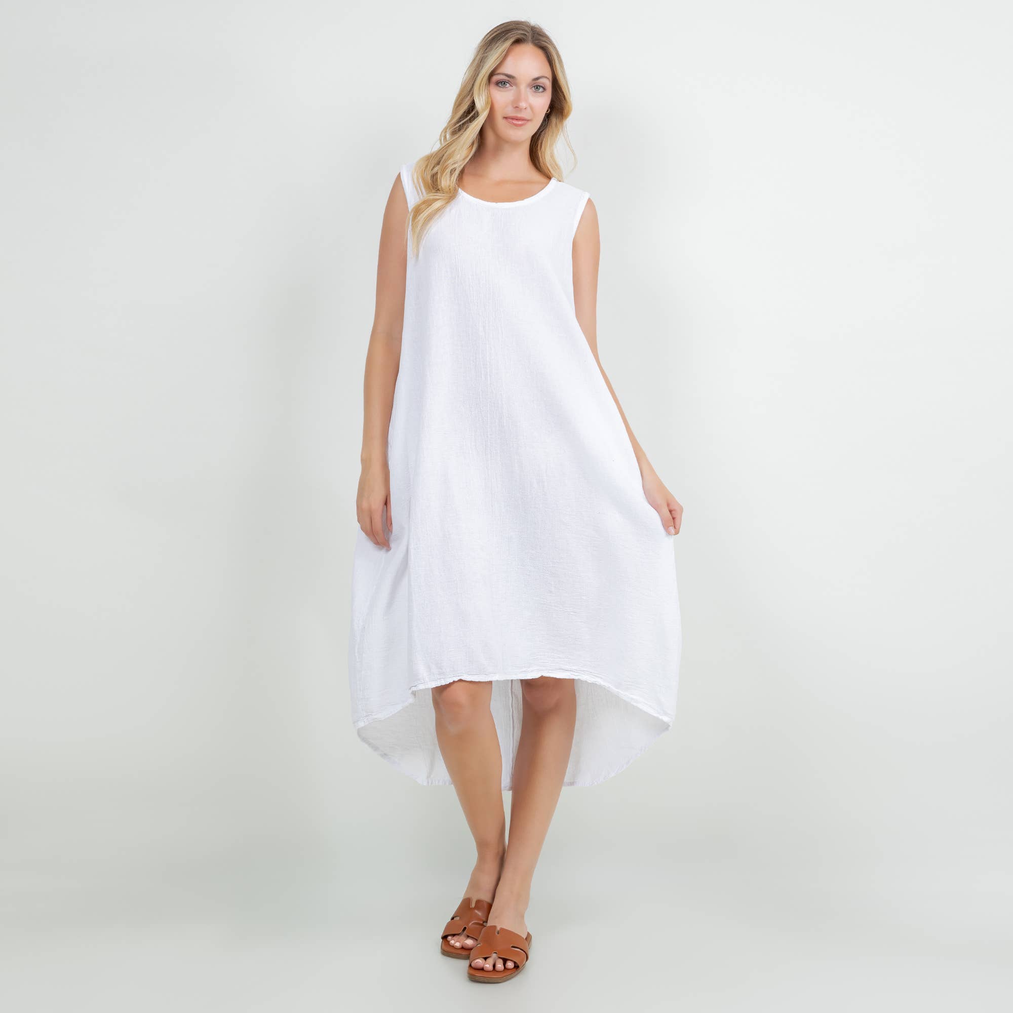 Ellie Dress-With Pockets 100% Cotton Gauze Dress