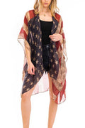 Vintage American Flag Printed Kimono