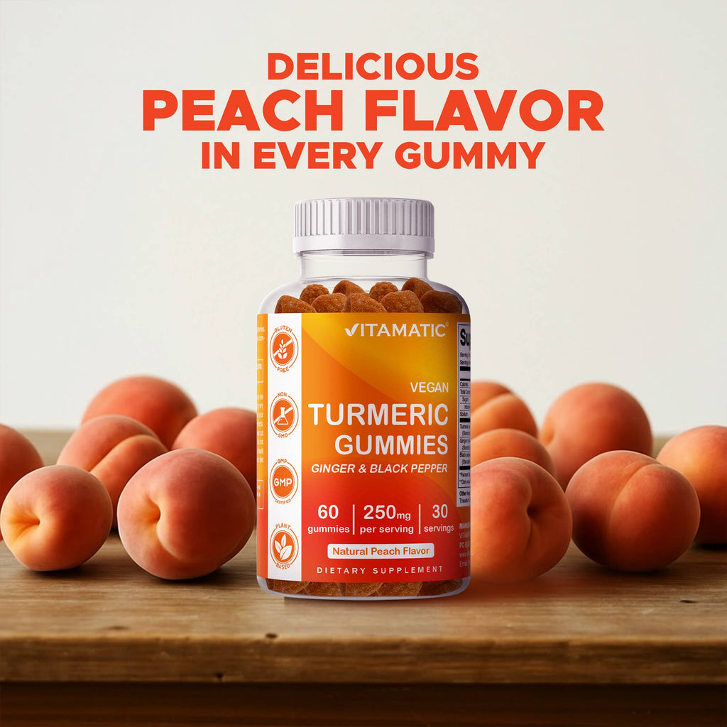 Vitamatic Turmeric 95% Curcuminoids | Joint & Gut | 60ct