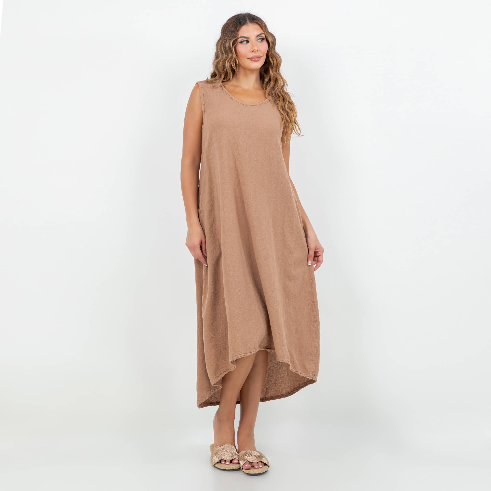 Ellie Dress-With Pockets 100% Cotton Gauze Dress