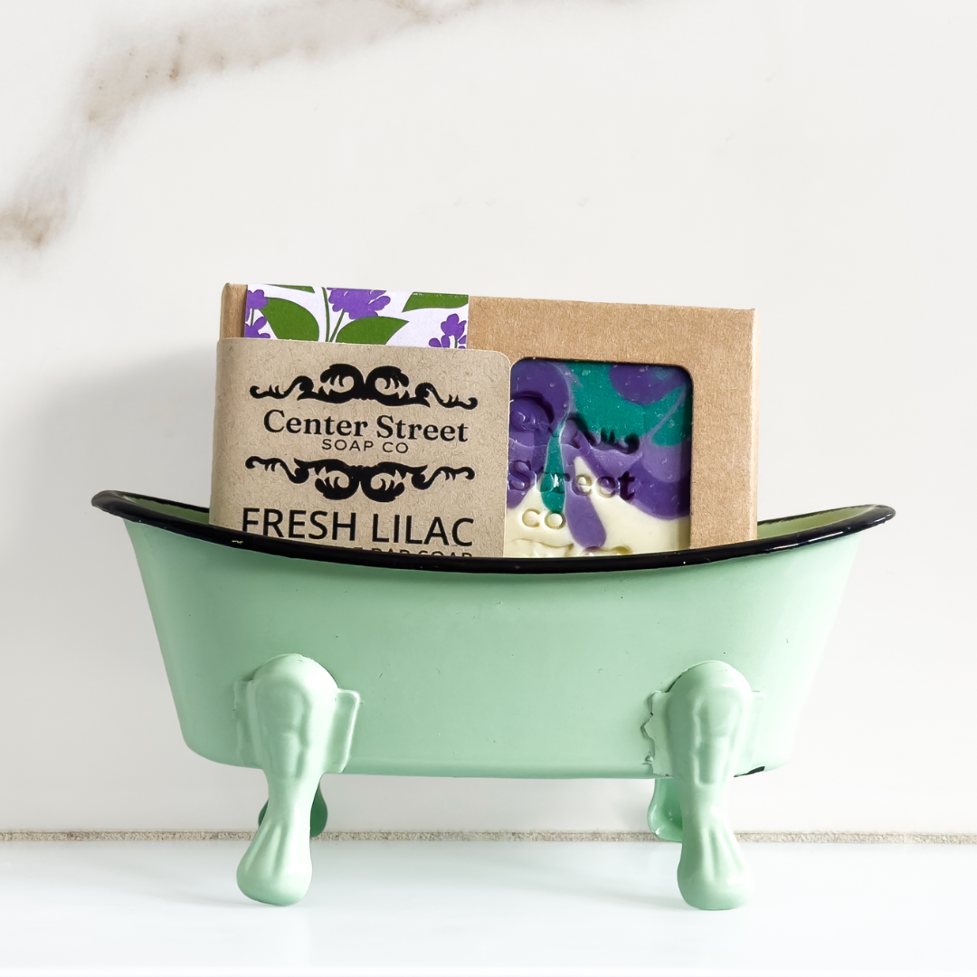 Antique Bathtub Soap Dish 12-Pack, 4-Colors Bright