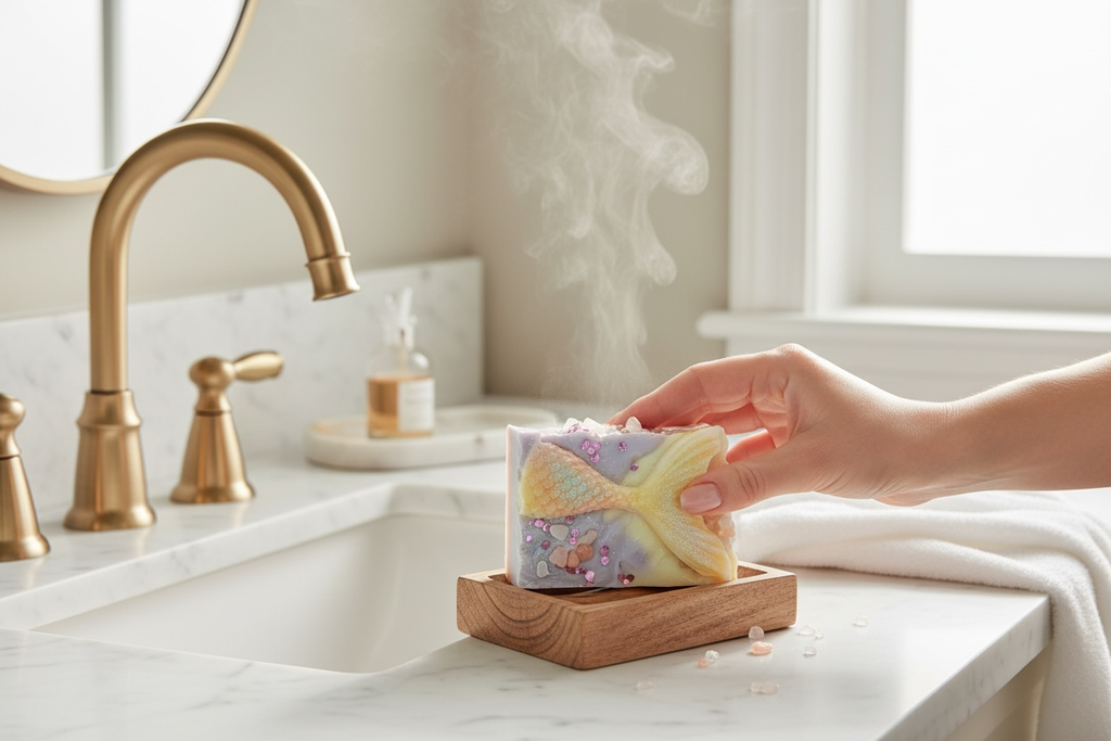 Mermaid Soap Bar: Handmade Ocean Theme Soap