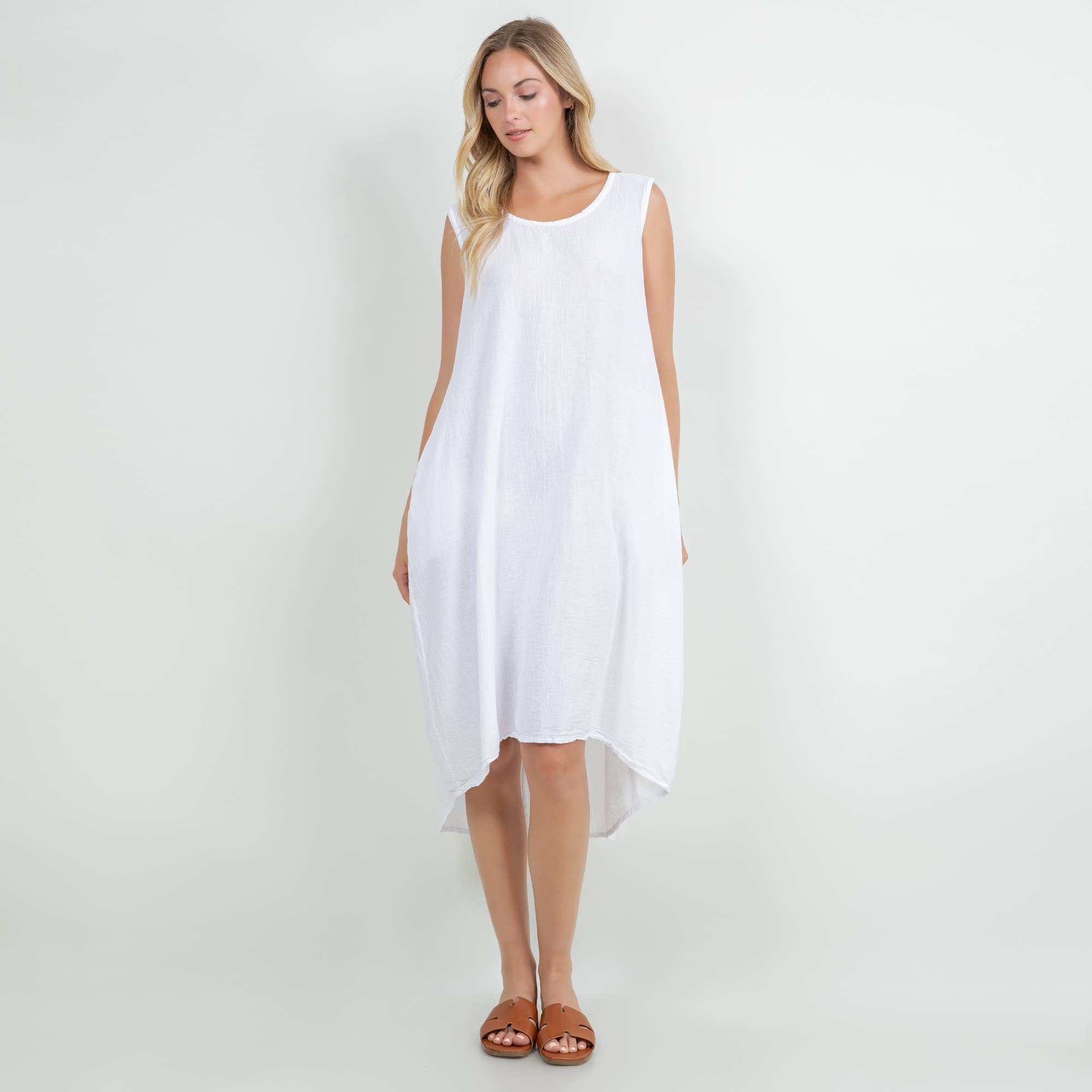 Ellie Dress-With Pockets 100% Cotton Gauze Dress