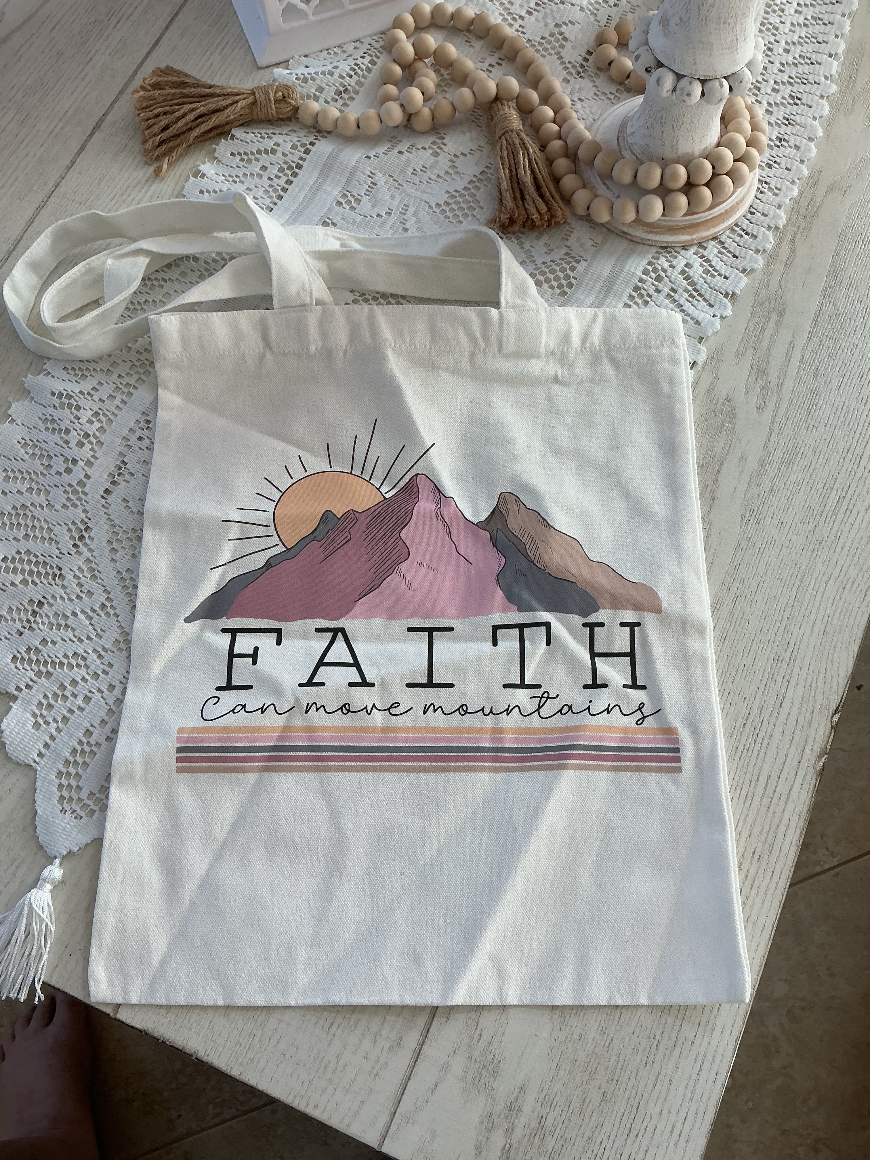 Faith tote bag