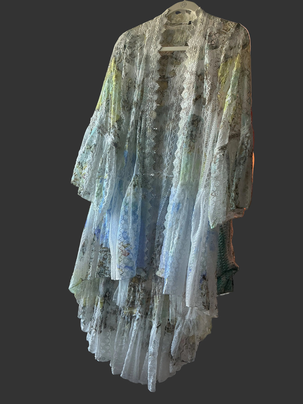 Blue lace duster