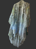 Blue lace duster