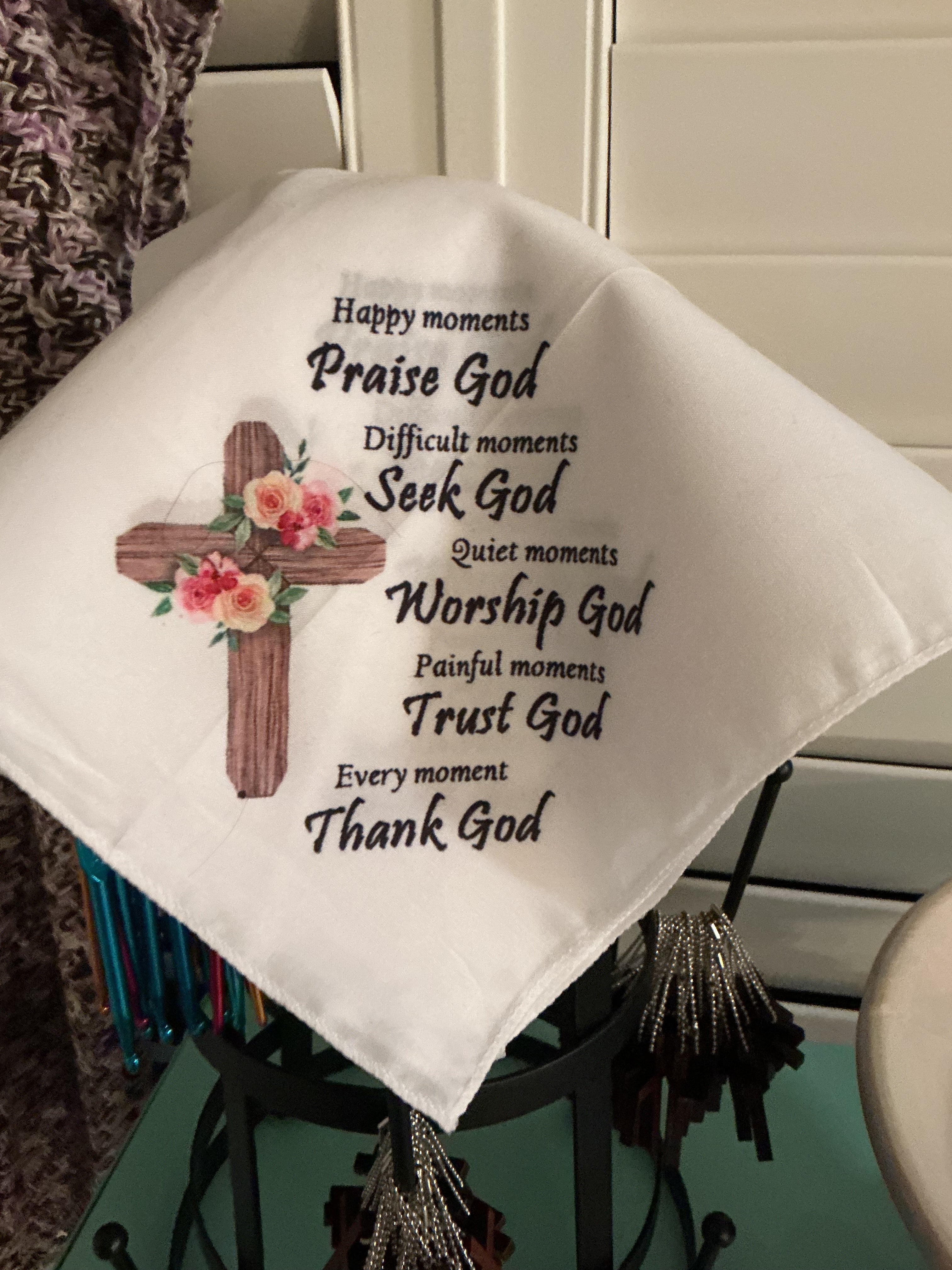 Handkerchief.  Praise GOD