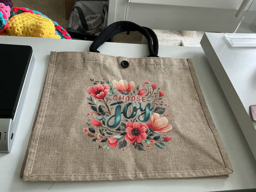 Choose joy tote