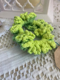 color changing hair scrunchie green