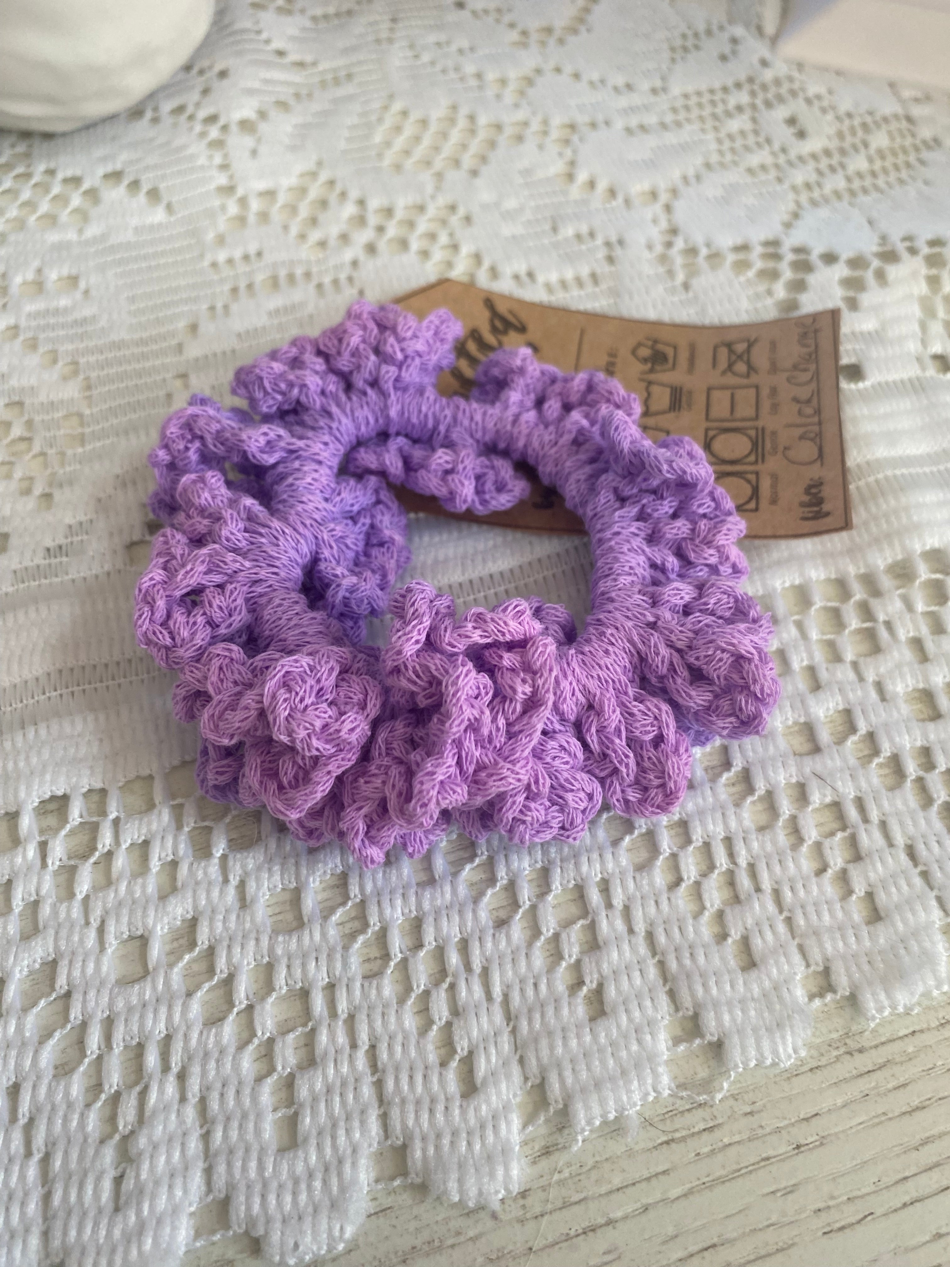 color changing scrunchie purple