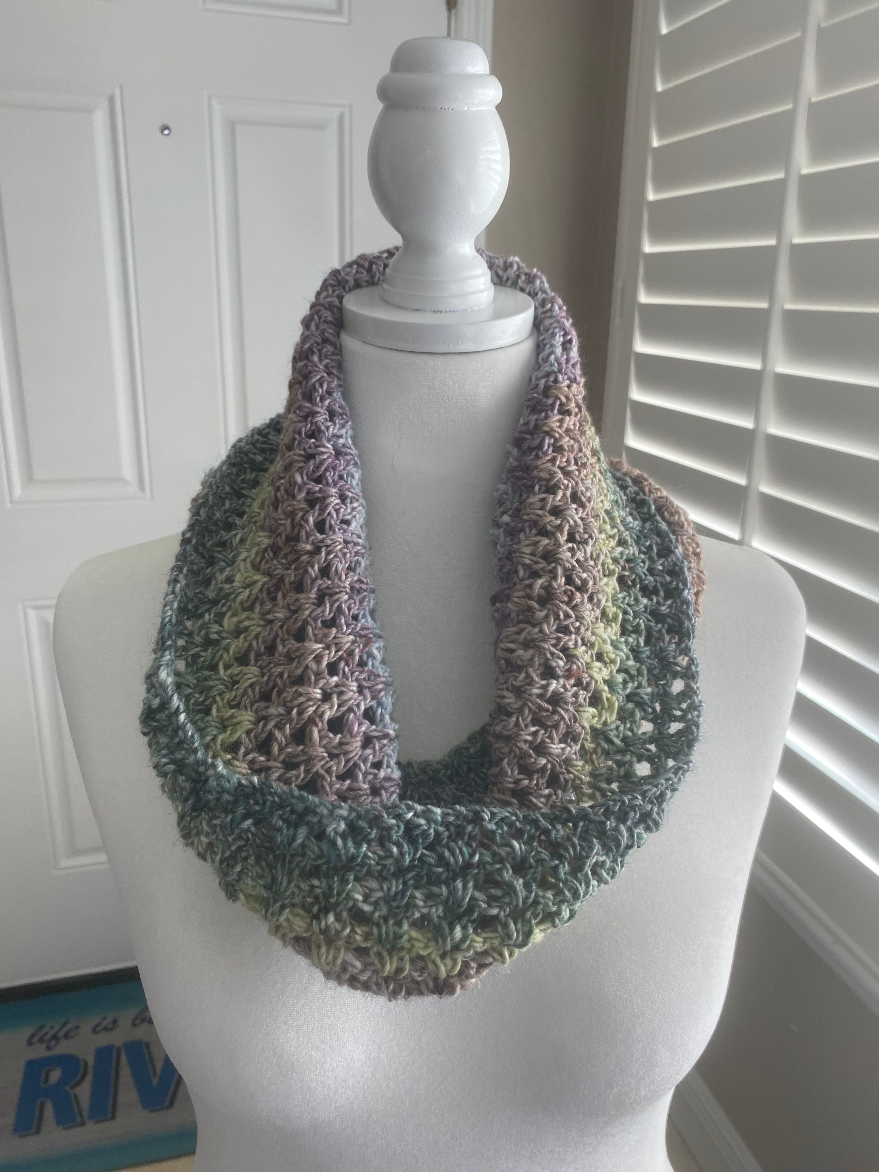 Cowl  greens and grays
