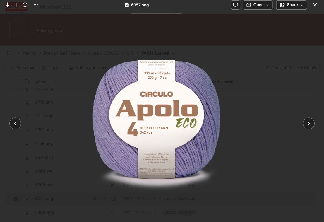Yarn circulo aplo eco color 6057 purple