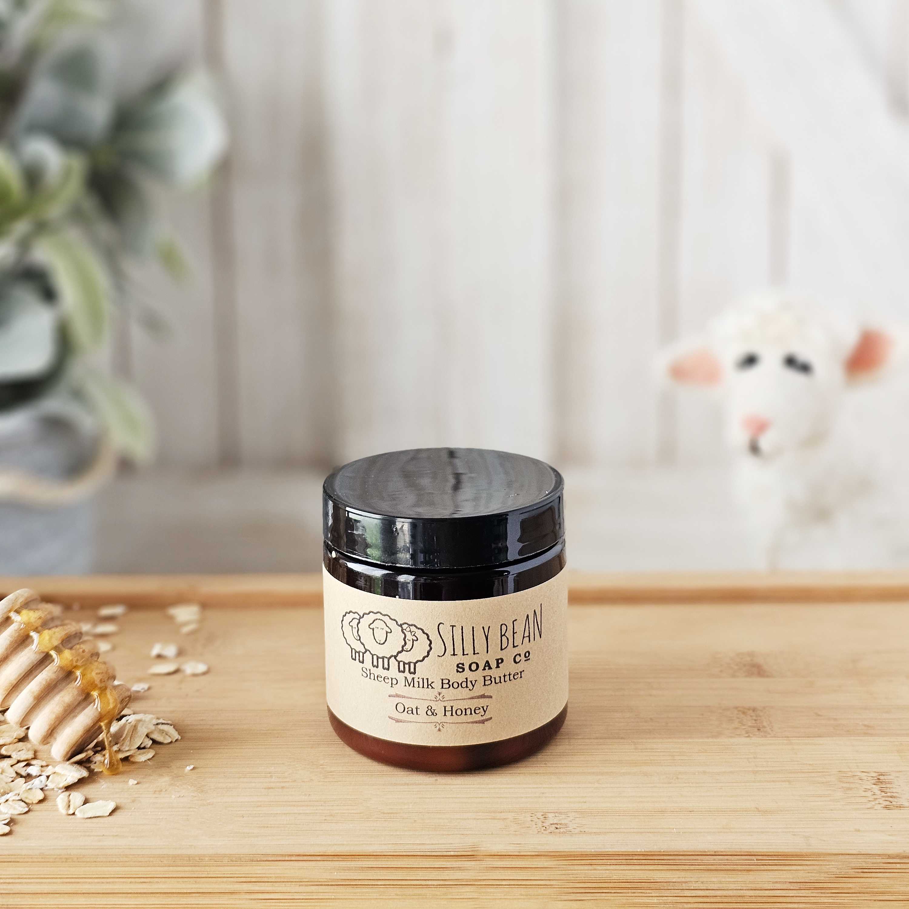 body butter oat and honey with sheeps milk 4.0 ounces