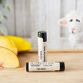peach mango lip balm made with sheep milk