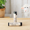 Peppermint creme lip balm made with sheep milkj
