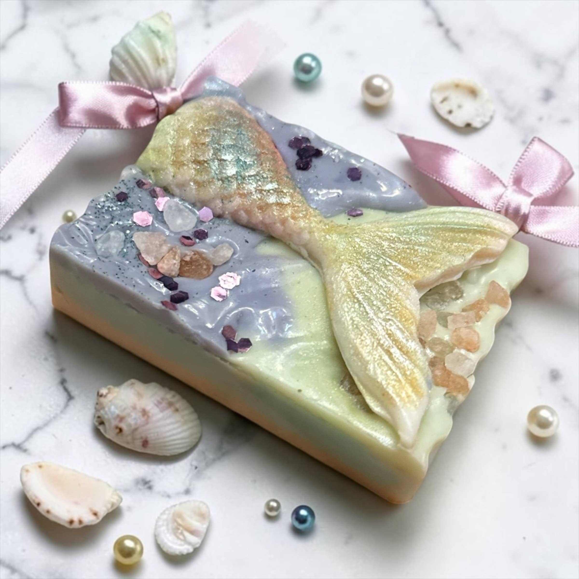 Mermaid Soap Bar: Handmade Ocean Theme Soap