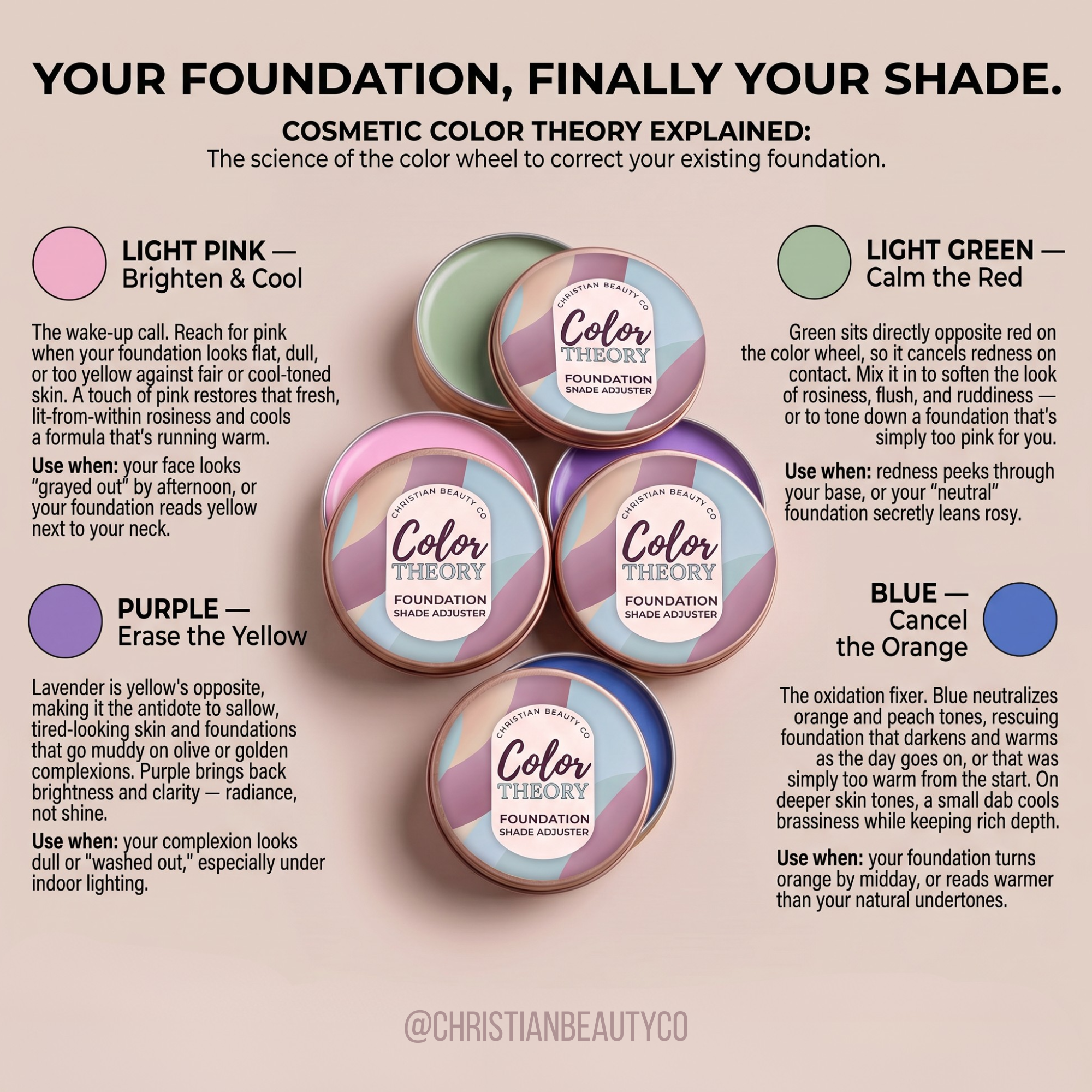 Color Theory Foundation Shade Adjuster - PRE-ORDER