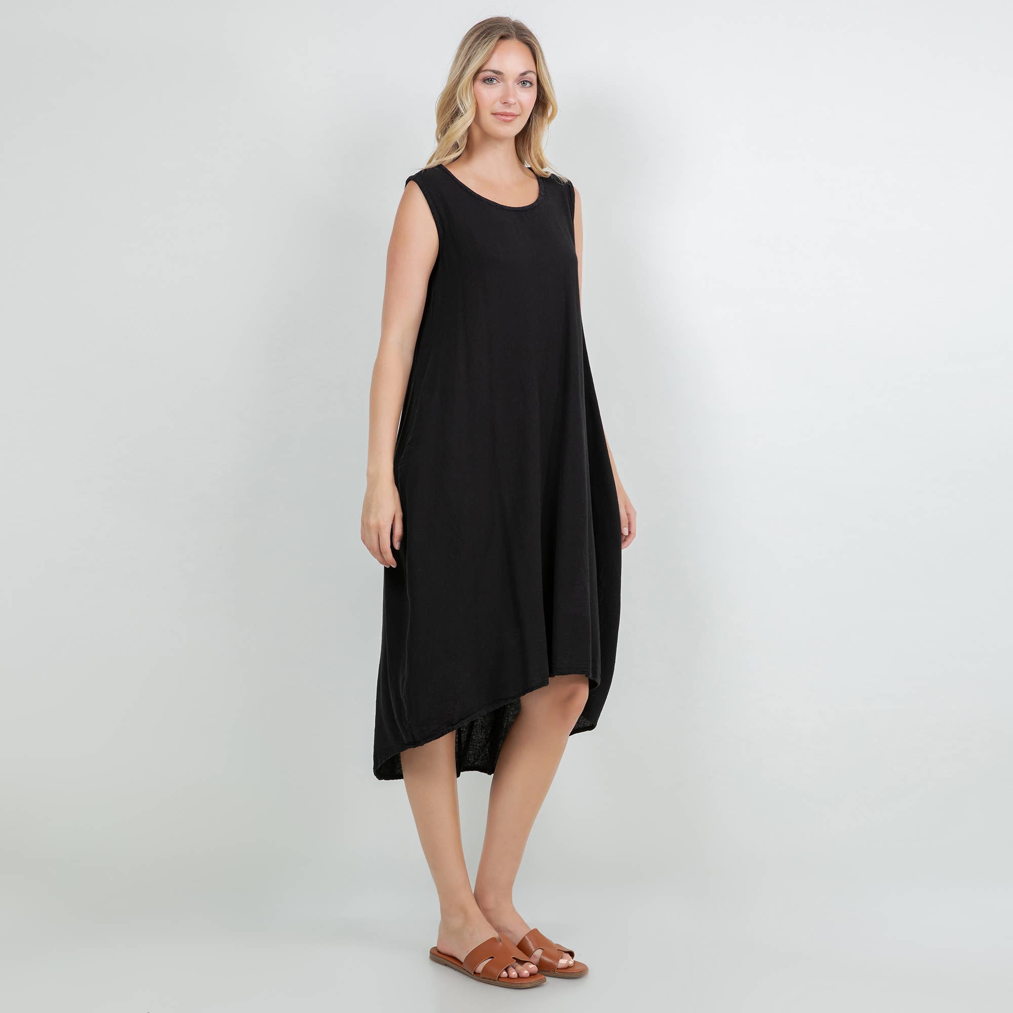 Ellie Dress-With Pockets 100% Cotton Gauze Dress
