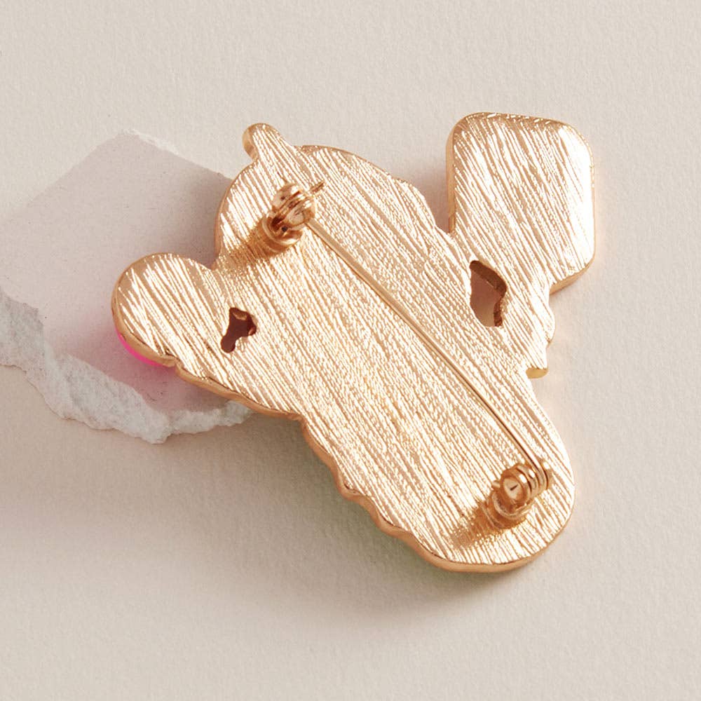 Enamel Funny Pickle Pickleball Player Pin Brooch