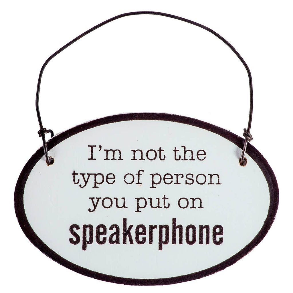 Say It with Sass Mini Oval Wall Hangings