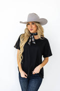 Short Sleeve Two-Tone Thermal Top