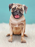 Pug (6 Pop-up Greeting Cards)