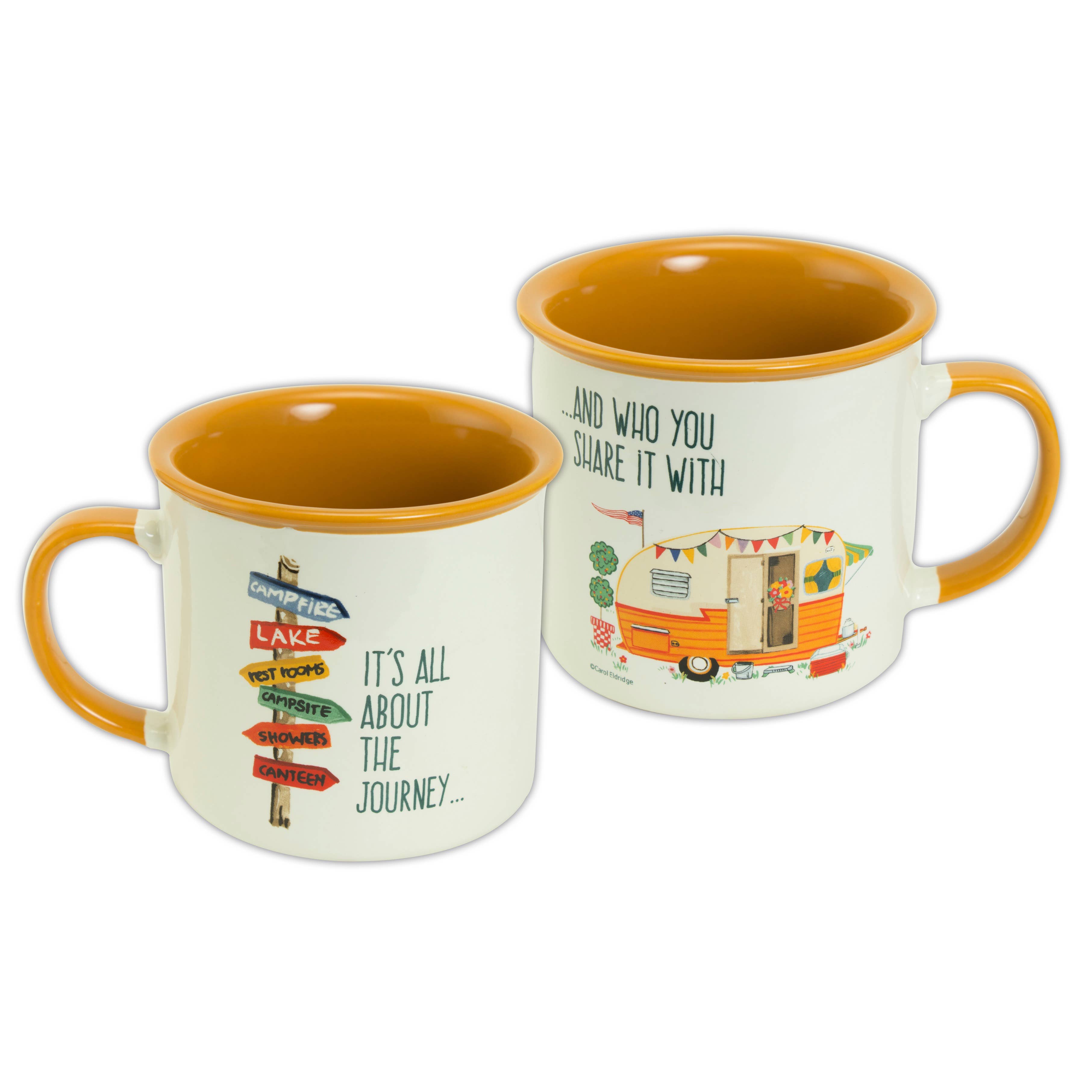 Carol Eldridge Designs Camping Mugs